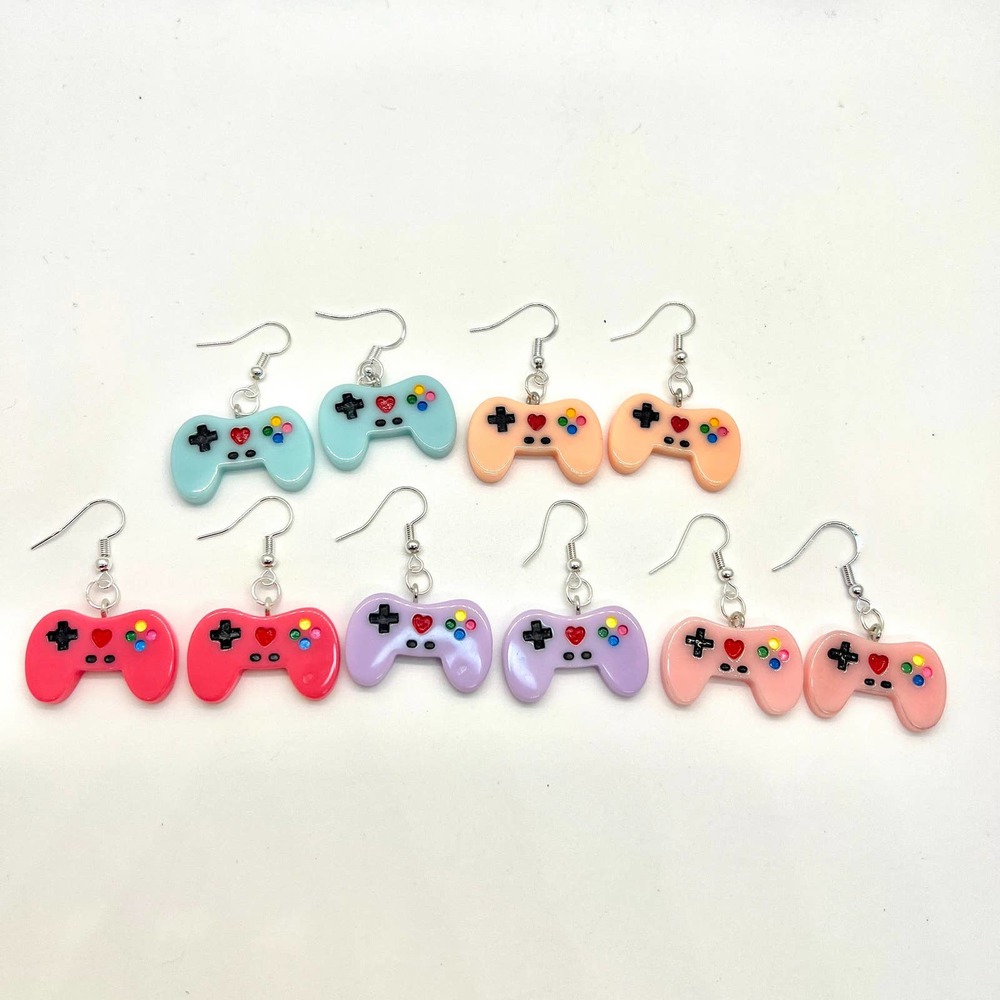 Video Game Earrings - Controller Earrings - Pastel Earrings - Nintendo Earrings
